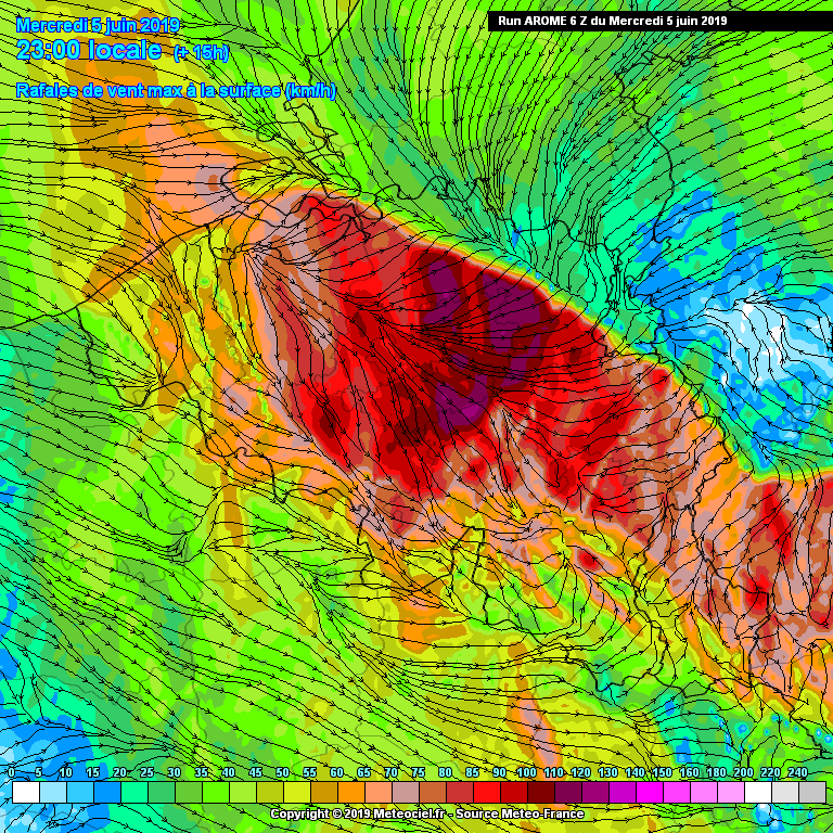 Arome 05062019 wind