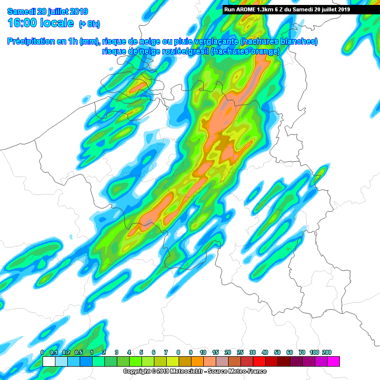 Verwachte buiensituatie 16 uur: