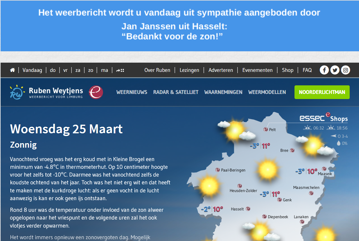 Adverteerder dummy horizontaal