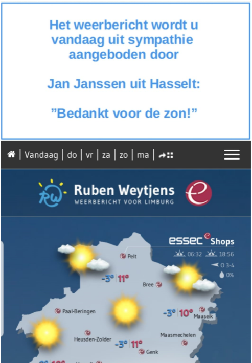 Adverteerder dummy vierkant