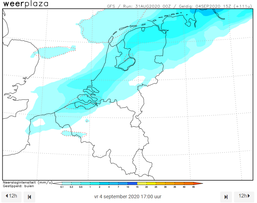 neerslag 31-8-2020