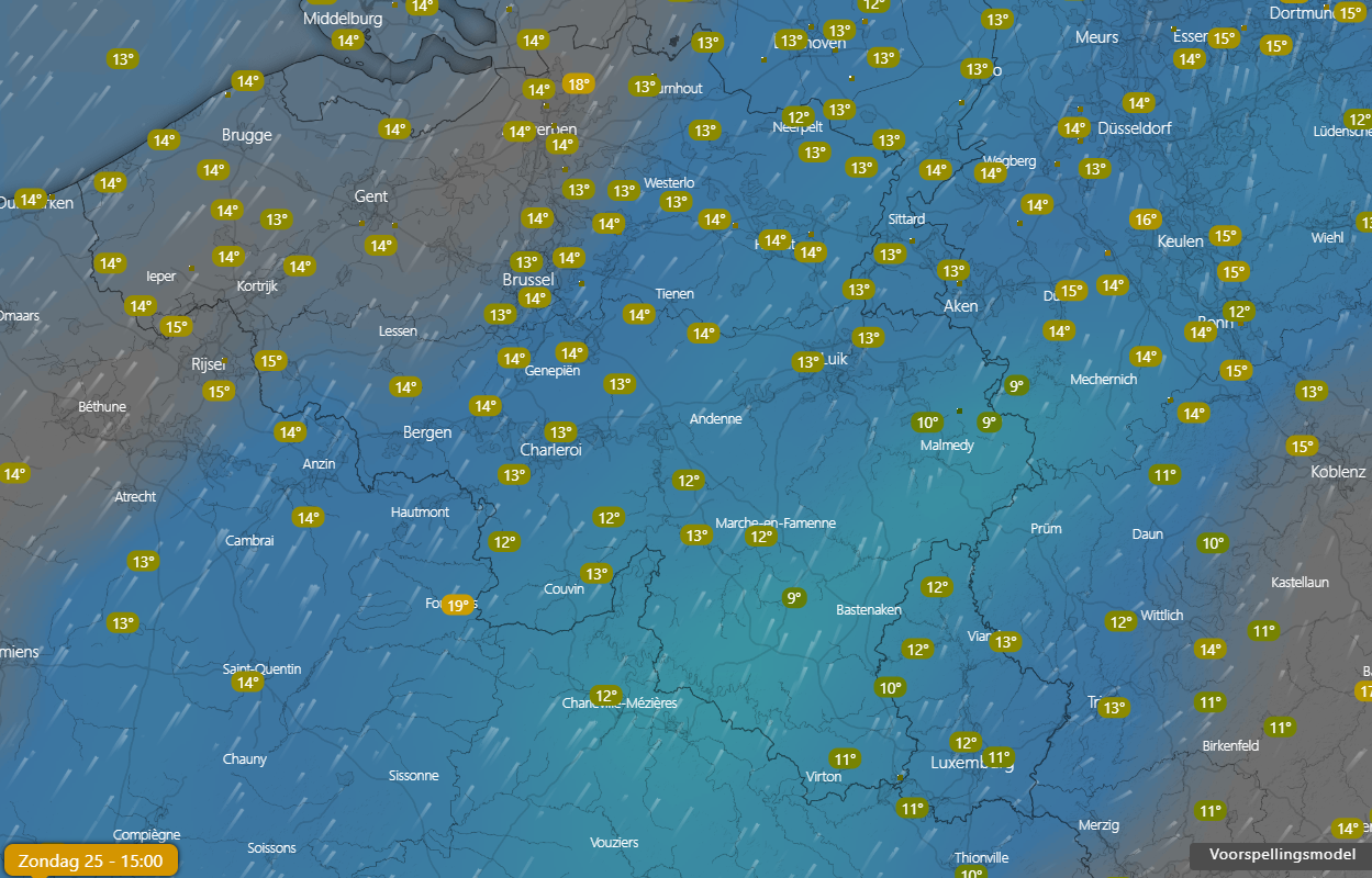 GFS zo zon 25-10